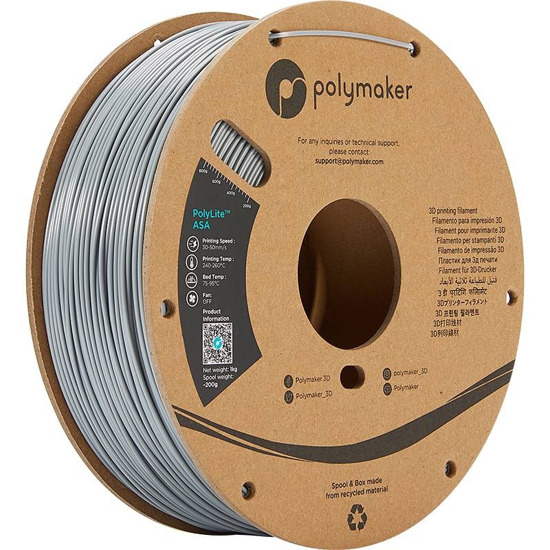 Polymaker - ASA Polylite gris