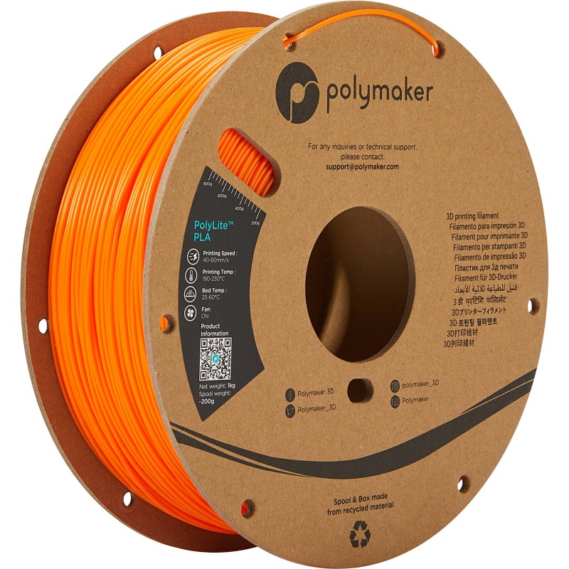 Polymaker PLA Polylite Orange